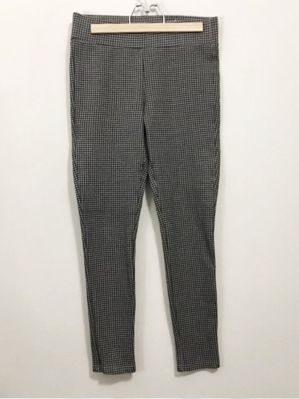LOFT Banded Waist Houndstooth Pattern Leggings Small Office Dress Pants